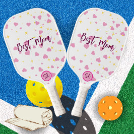 Cute Pink Hearts Pickleball Paddle for Mom Gift ピックルボールラケット