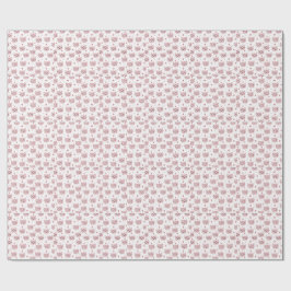Cute Pink Kittens and Hearts Pattern for Kids ラッピングペーパー