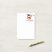 Cute Pink Kitty - Born to Dazzle Art ポストイット (デスク上)