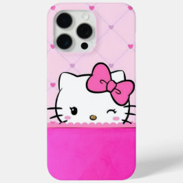 Cute Pink Kitty Cell Phone Case iPhone 15 Pro Maxケース