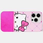 Cute Pink Kitty Cell Phone Case Case-Mate iPhoneケース (裏面 (横))