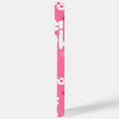 Cute Pink Ladybug and Clover Pattern iPhone Case Case-Mate iPhoneケース (裏面 / 左)
