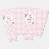 Cute Pink Little Butterfly Baby Shower Thank You  フェイバーボックス (見開き)