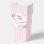 Cute Pink Little Butterfly Baby Shower Thank You  フェイバーボックス (正面)