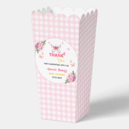Cute Pink Little Butterfly Baby Shower Thank You  フェイバーボックス