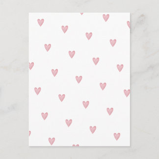 Cute Pink Little Hearts Love Card. ポストカード