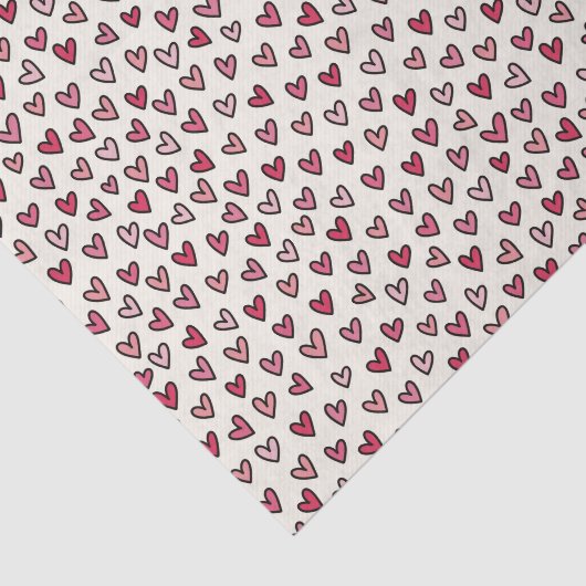 Cute Pink Little Hearts Tissue Paper 薄葉紙 (詳細)