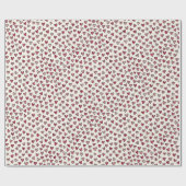 Cute Pink Little Hearts Wrapping Paper Roll ラッピングペーパー (フラット)