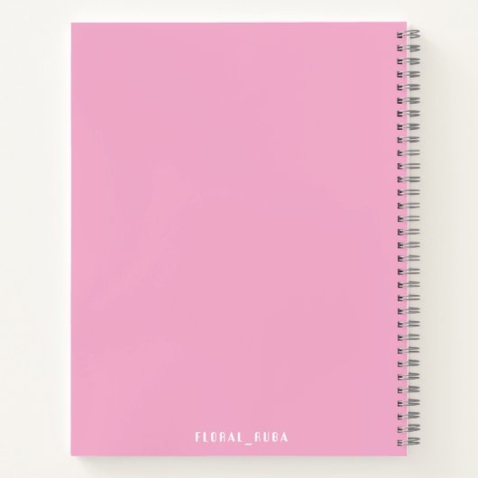 Cute pink Notebook ノートブック (裏面)