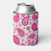 Cute Pink Paisley Personalised 缶クーラー (缶裏面)
