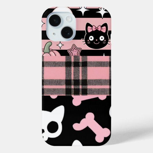 Cute Pink Pastel Goth Halloween  Case-Mate iPhoneケース (裏面)