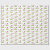 Cute pink pig for Valentine ラッピングペーパー (フラット)