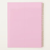 cute pink planner  プランナー手帳 (裏面)