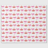 Cute Pink Princess Birthday Wrapping Paper ラッピングペーパー (フラット)
