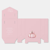 Cute Pink Pumpkin Girl 1st Birthday  フェイバーボックス (見開き)