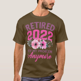Cute Pink Retired 2022 Funny Retirement Gifts for Tシャツ