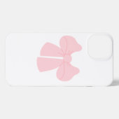 Cute Pink Ribbon Bow Cover iPhoneケース (裏面横)