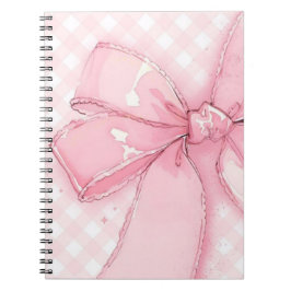 cute pink ribbon notebook ノートブック