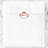 Cute Pink Sakabambaspis ラウンドシール (バッグ)