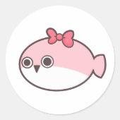 Cute Pink Sakabambaspis ラウンドシール (正面)