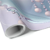 Cute Pink Snow Winter Birthday ラッピングペーパー (ロールコーナー)
