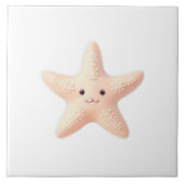 Cute Pink Starfish タイル (正面)
