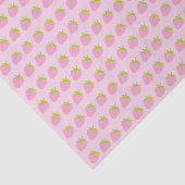 Cute Pink Strawberries Pattern 薄葉紙 (詳細)