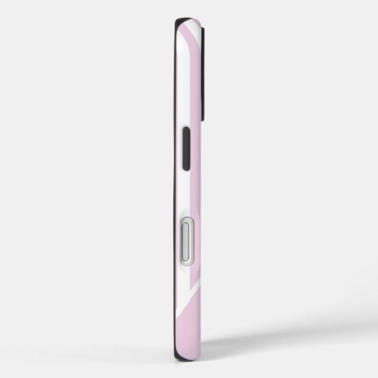 Cute Pink Striped Personalized Name Case-Mate iPhoneケース (裏面 / 右)