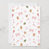 Cute Pink Sugar Plum Fairy Nutcracker Birthday 招待状 (裏面)