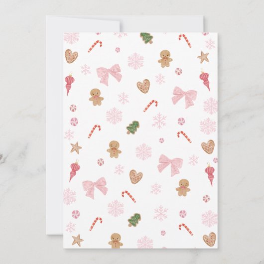 Cute Pink Sugar Plum Fairy Nutcracker Birthday 招待状 (裏面)