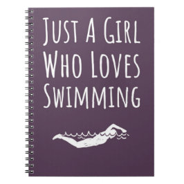 Cute Pink Swimming Gifts For Baby Girls Kids  ノートブック