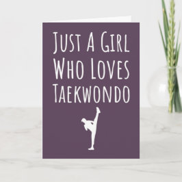 Cute Pink Taekwondo Cards For Baby Girls Kids TKD カード