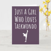 Cute Pink Taekwondo Cards For Baby Girls Kids TKD カード (黄色い花)