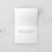 Cute Pink Under the Sea Girl Baby Shower サンキューカード (内部)