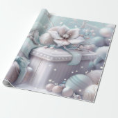 Cute Pink Winter Birthday ラッピングペーパー (アンロールド)