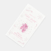 Cute Pink Winter Snowflake Ballerina Baby Shower  (コーナー)