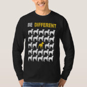 Cute Pit Bull Be Different Inspiration Tシャツ (正面)