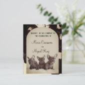 cute pitbull elegant party 招待状 (スタンド正面)