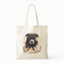 Cute Pitbull Puppy Dog Cartoon Design