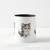 Cute Pixel Art Kitten Mug マグカップ (中央)