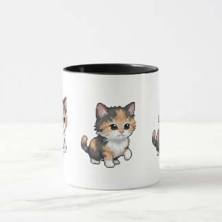 Cute Pixel Art Kitten Mug マグカップ
