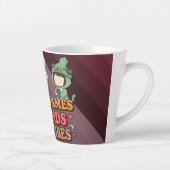 Cute Pixel Gamer Friends Art Piece カフェラテマグ (右)