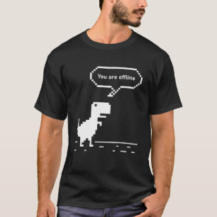 Cute Pixel Offlineおもしろいレックスゲーム， Dinoゲカッコいいーム， Tシャツ