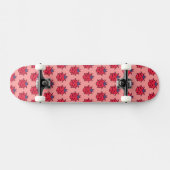 Cute pixeled ladybug insect  throw pillow スケートボード (横)