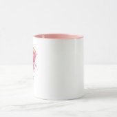 Cute Pizza Lover Mug with Pink Heart Sunglasses マグカップ (中央)