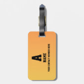 Cute Plain with Simple Design ラゲッジタグ (裏面縦)