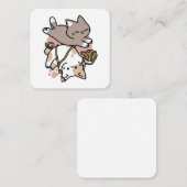 Cute Playful Cats Design – Fun Paws and Play Art ノートカード (正面/裏面)