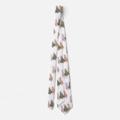 Cute playful Christmas trees gift for him style  ネクタイ (裏面)