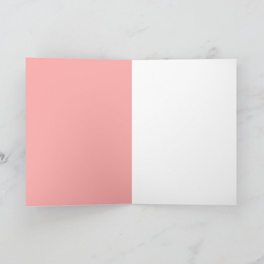 Cute Playful Kitten Holding Valentine Heart Card カード (内部)