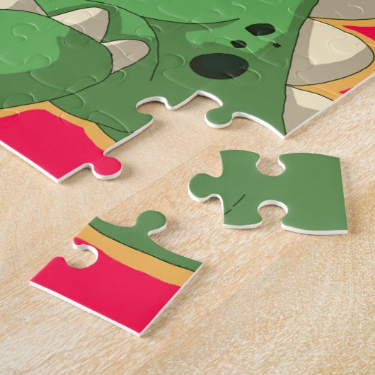 Cute Plush Dinosaur Puzzle for Kids ジグソーパズル (側面)